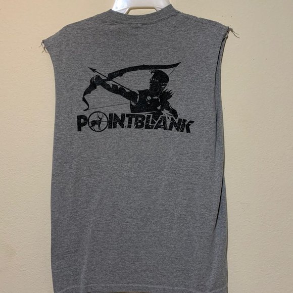 Jerzees Pointblack Gray Tee - Short sleeve Tank Top - Picture 3 of 3